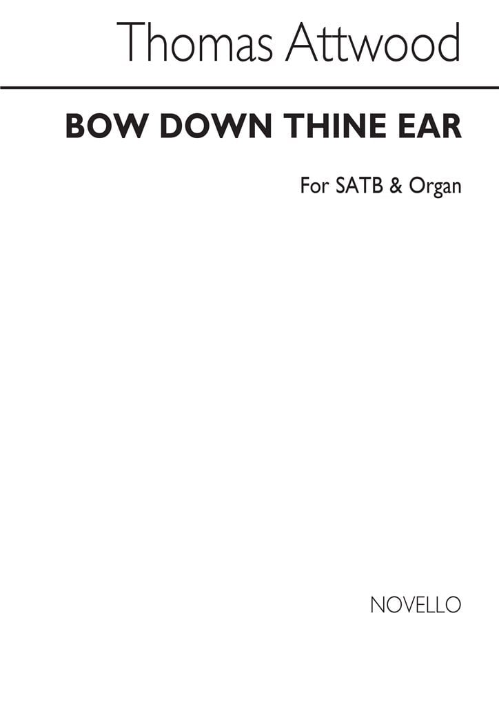 Bow Down Thine Ear S/Satb/Organ